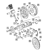 5086002AA - Engine 5.7L Eight Cylinder: Piston Ring Package for Mopar Image