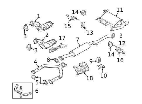 Exhaust Components for 2008 INFINITI FX35 #0