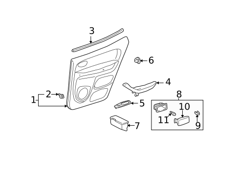 Rear Door for 2006 Toyota Tundra #2