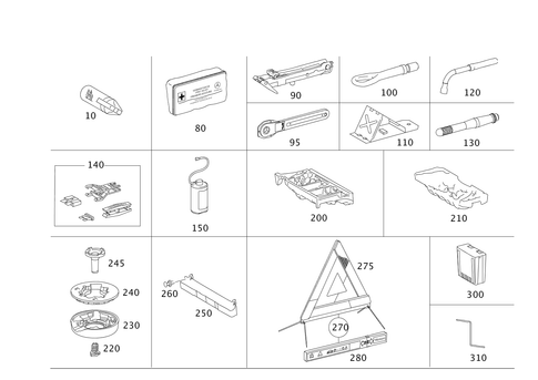 Tools and Accessories for 2011 Mercedes-Benz ML450 #0