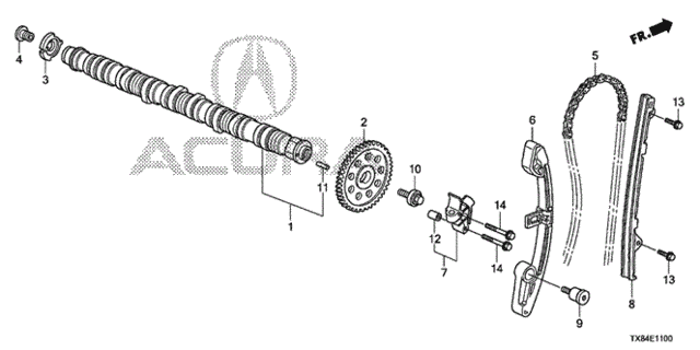 Camshaft - Cam Chain for 2013 Acura ILX #0