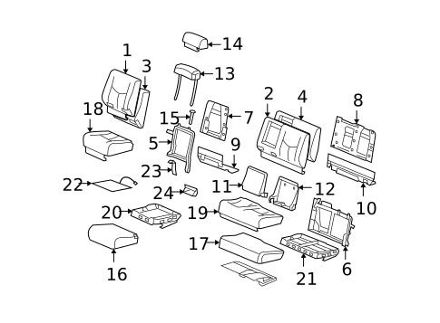 Second Row Seats for 2008 Hummer H2 #0
