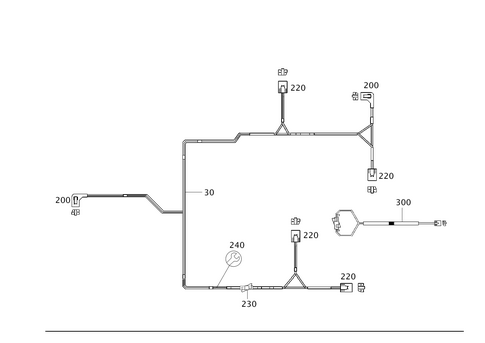 Fiber Optical Cable Wiring Harness (D2B and Most) for 2015 Mercedes-Benz G550 #0