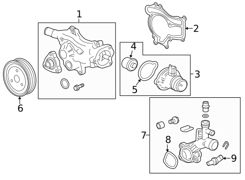 Water Pump for 2014 Chevrolet Cruze #0
