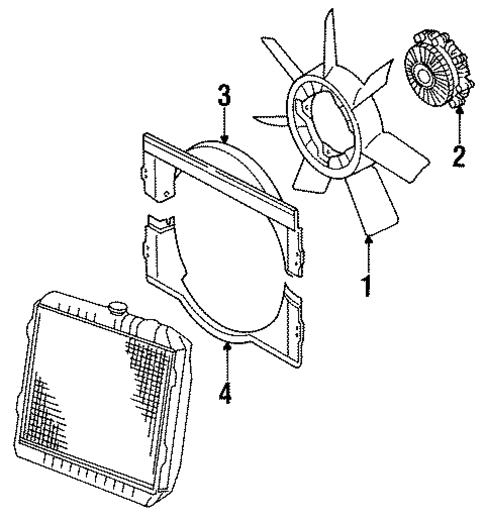 Fan for 1990 Mitsubishi Mighty Max #0