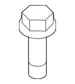 90091RAAA00 - Engine: Cover Bolt for Honda: Accord, Accord Crosstour, Civic, CR-V, Crosstour, Odyssey, Pilot, Ridgeline Image