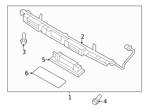 License Lamps for 2013 Hyundai Equus #0