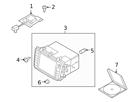 Navigation System Components for 2011 Mazda CX-9 #0