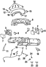 25622372 - Body: Mount Bracket for Oldsmobile: Aurora Image