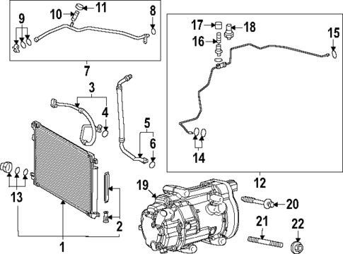 Condenser, Compressor & Lines for 2025 Toyota Camry #0