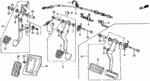 46545SA5000 - Chassis: COVER, PEDAL for Honda Image