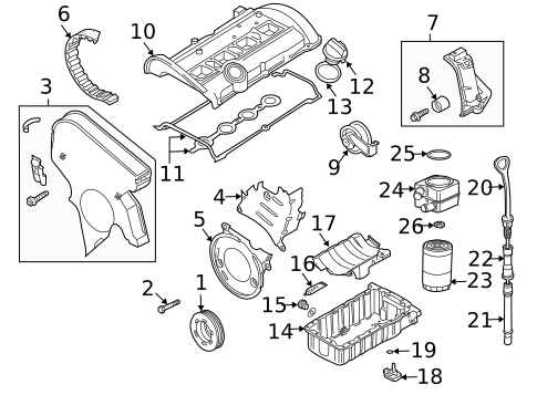 Engine Parts for 2004 Audi A4 Quattro #1