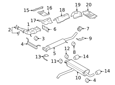 Exhaust Components for 2009 Land Rover LR2 #0