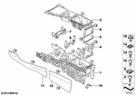 51166954939 - : Mount, Trim Panels, Center Console for BMW Image
