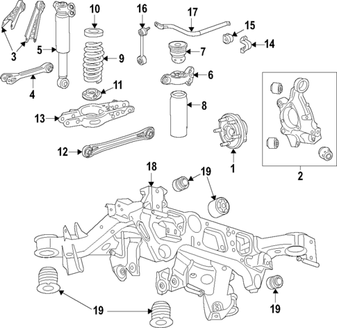 Rear Suspension for 2022 Chevrolet Camaro #0