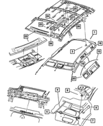 1FU691W1AA - : Visor, Left for Mopar Image