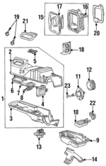 YF2Z19850BA - HVAC: Evaporator Assembly for Ford: Windstar Image