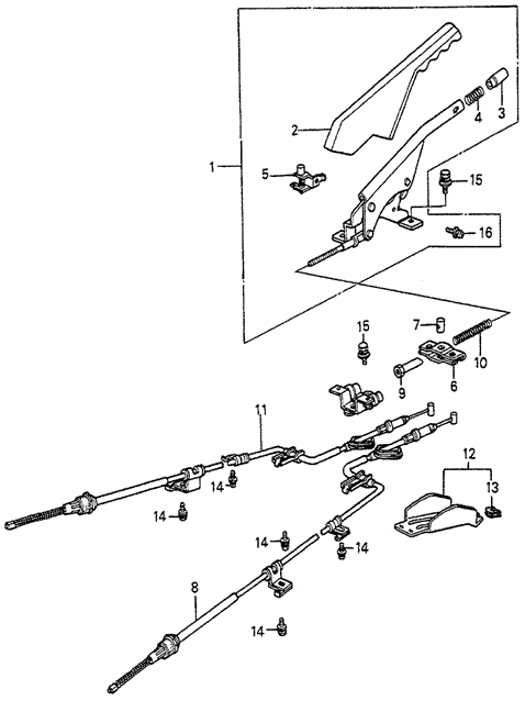 Parking Brake for 1984 Honda Accord #0