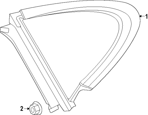 Glass & Hardware for 2023 Porsche Taycan #1