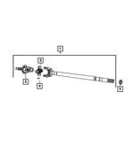 5086665AE - Front Axle; American Axle 235 MM Single Rear Wheel; Differential and Drive Line: U-joint Kit, Right Or Left for Mopar Image