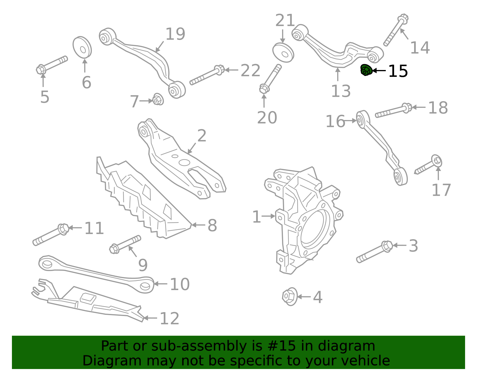 Ft Upper Control Arm Nut - Porsche (N-101-064-03)