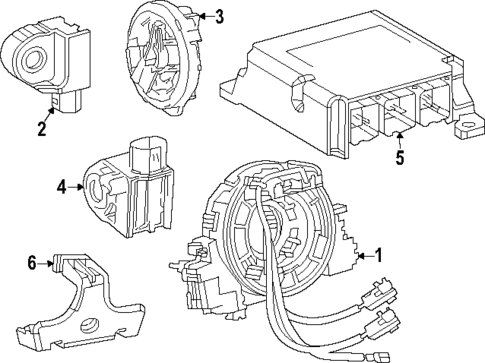Air Bag Components for 2025 Lexus RZ450e #1