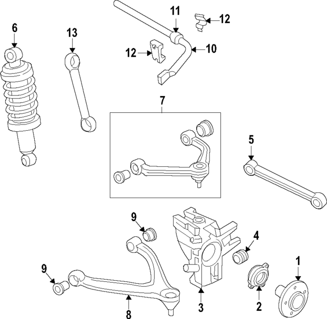 420512019AC - Suspension: Shock Absorber for Audi Image