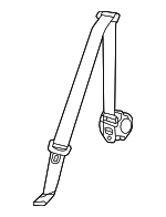 5C3857806DRAA - Body: Lap &amp; Shoulder Belt for Volkswagen Image