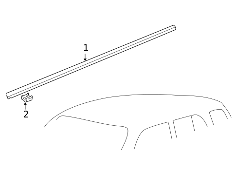 Exterior Trim - Roof for 2001 Chevrolet Tracker #1