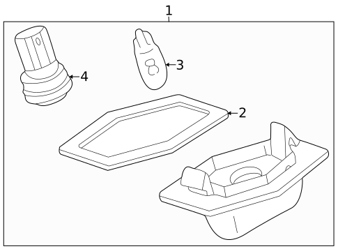 License Lamps for 2003 Mazda Protege5 #0
