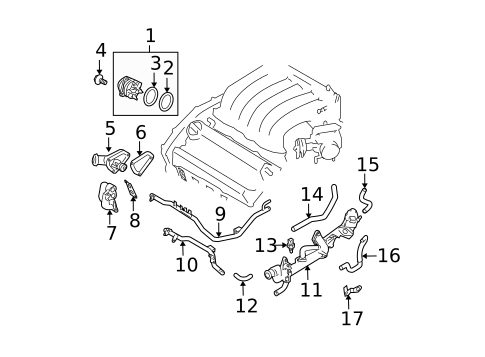 Water Pump for 2007 Nissan Quest #0