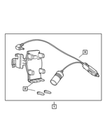 82204332 - Mopar Accessories - Component Parts: Cellular Phone Mounting Kit for Mopar Image