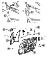 1KR96KEPAD - Doors, Door Mirrors and Related Parts: Exterior Door Handle, Right for Mopar Image