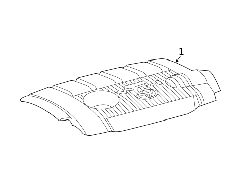 Engine Appearance Cover for 2018 Toyota Highlander #0
