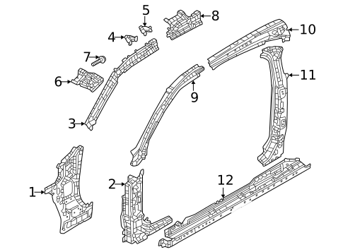 Front Pillar for 2023 Mazda MX-30 EV #0