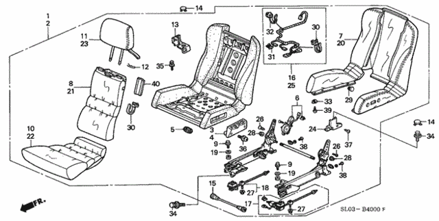 Seat for 1993 Acura NSX #0