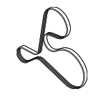 6M903137AN - : Serpentine Belt for Audi: Q7, Q8, S6, S7 Sportback Image