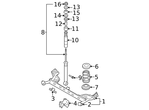 Rear Suspension for 2014 Nissan Cube #0