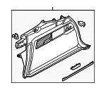 7P6867038FEOC - Body: Quarter Trim Assembly for Volkswagen Image