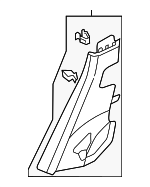 7P0867766E95T - Body: Wheelhouse Trim for Volkswagen Image