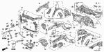 90108TK4A00 - Body/Air Conditioning: NUT-WASHER (8MM) for Acura Image