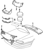 F2MY5446668ABH - Body: Pkg Tray Trim for Mercury: Grand Marquis Image