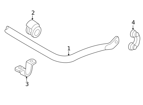 Stabilizer Bar & Components for 2005 Volkswagen Passat #0