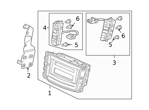 Instrument Panel Components for 2004 Acura TL #2