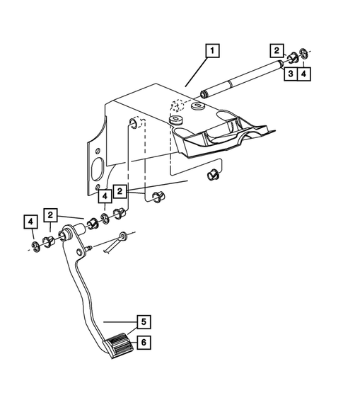 Clutch Pedals for 2009 Dodge Dakota #0