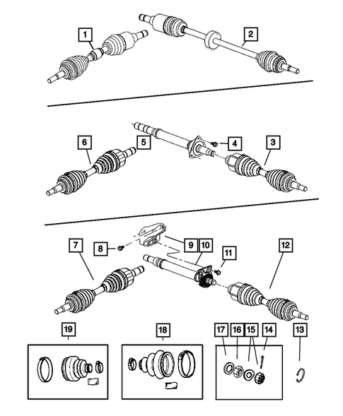 Front Axle Drive Shafts for 2007 Chrysler PT Cruiser #0