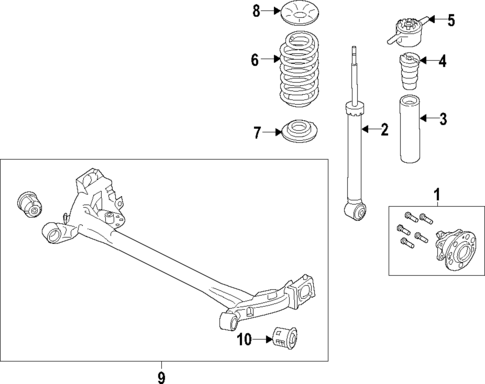 Rear Suspension for 2022 Kia Forte #2