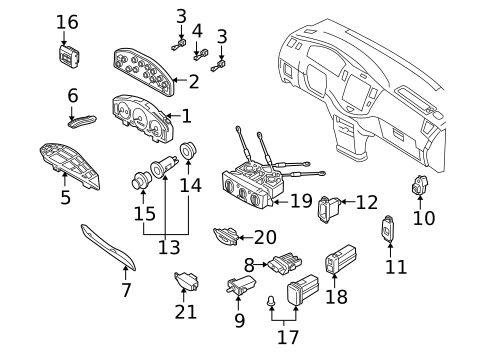 Switches for 2001 Mazda MPV #0