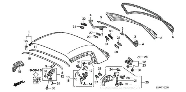 Roof Panel (Hardtop) for 2004 Honda S2000 #0