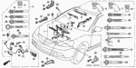 32113PLD003 - Engine: COLLAR, HARNESS GROMMET for Acura Image